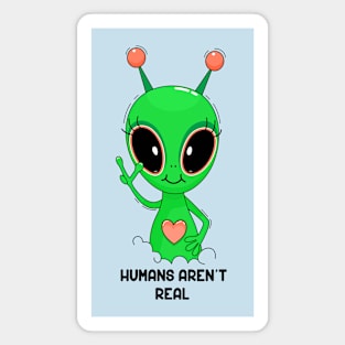 Humans and aliens Magnet